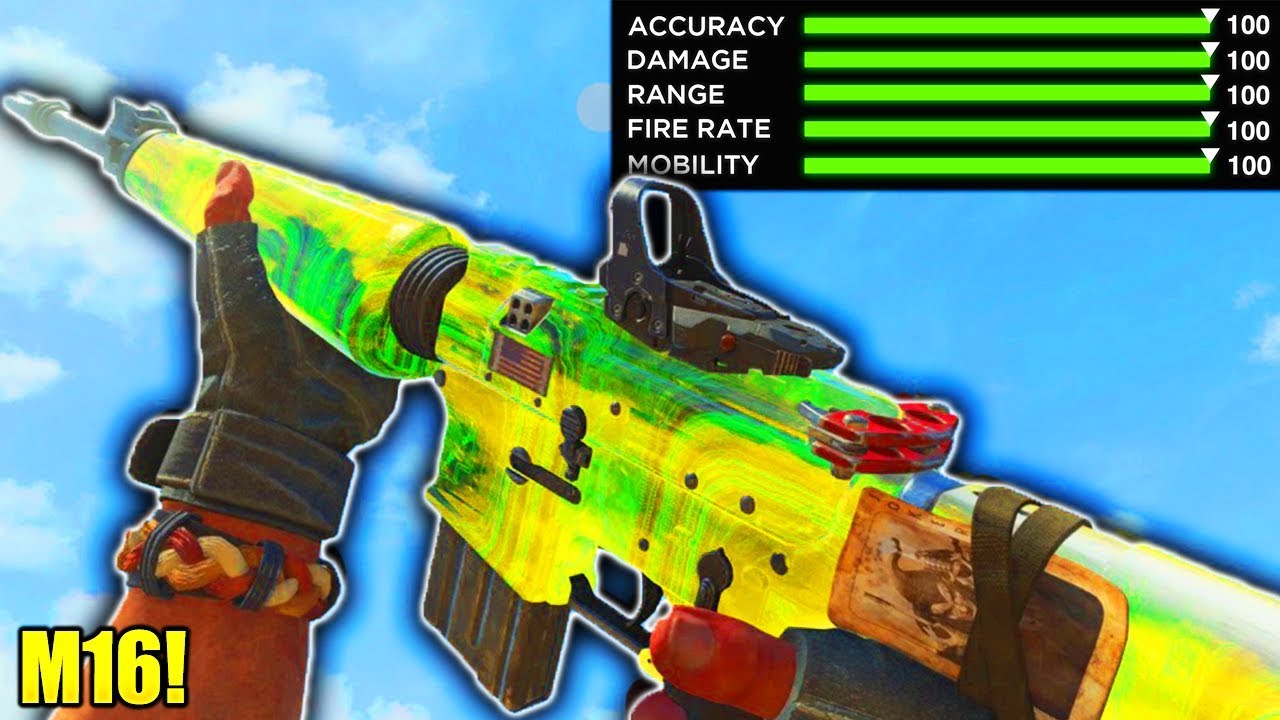 ONE BURST + STOCK = M16 BEST CLASS SETUP! COD BLACK OPS 4 M16 BEST CLASS SETUP IN BLACK OPS 4!