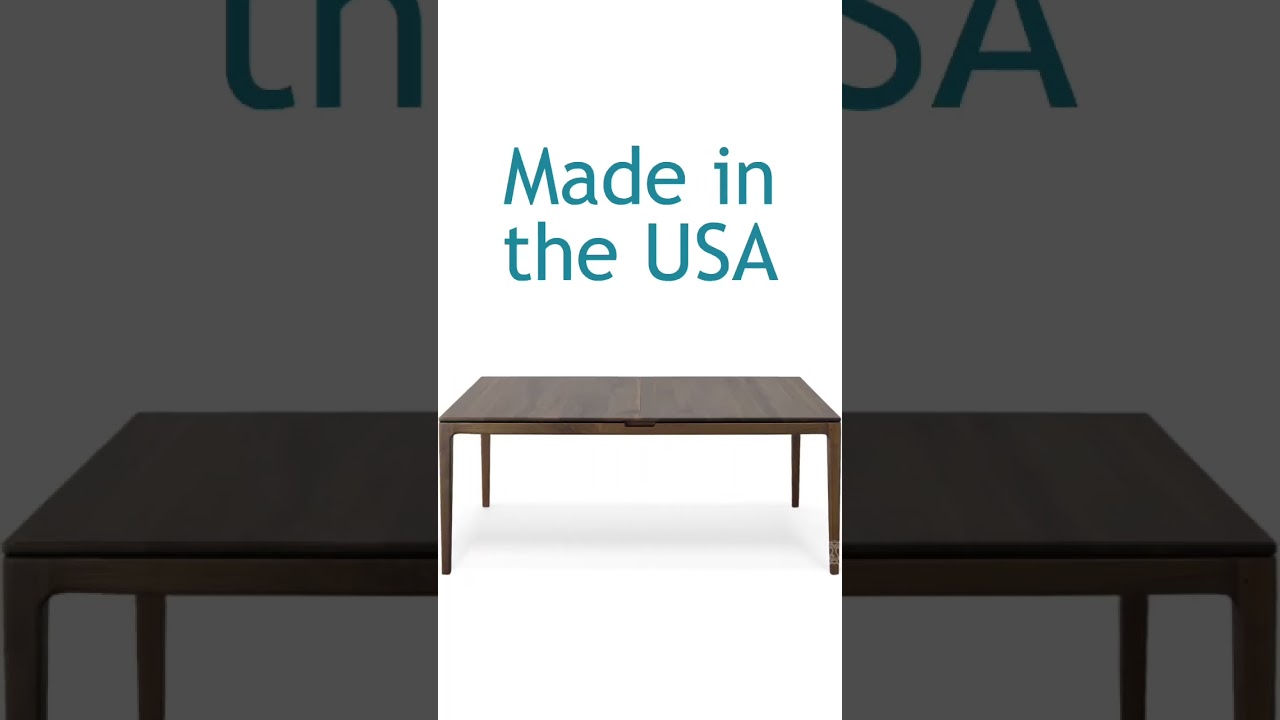 Lisse dining set in solid walnut made in the USA #furniture #copelandfurniture #diningroomfurniture