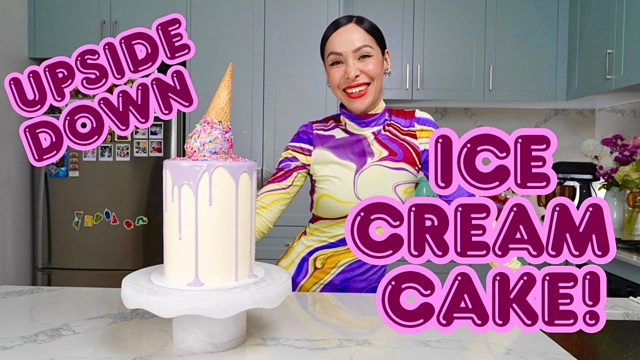 Upside Down Ice Cream Cone Cake: Katherine Sabbath Recipe