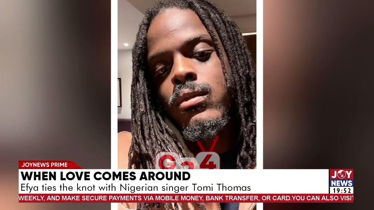 When love comes around: Efya ties the knot with Nigerian singer Tomi Thomas.