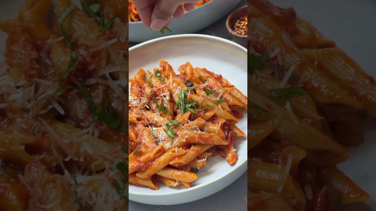 Penne all&rsquo;arrabbiata  (recipe  in description)