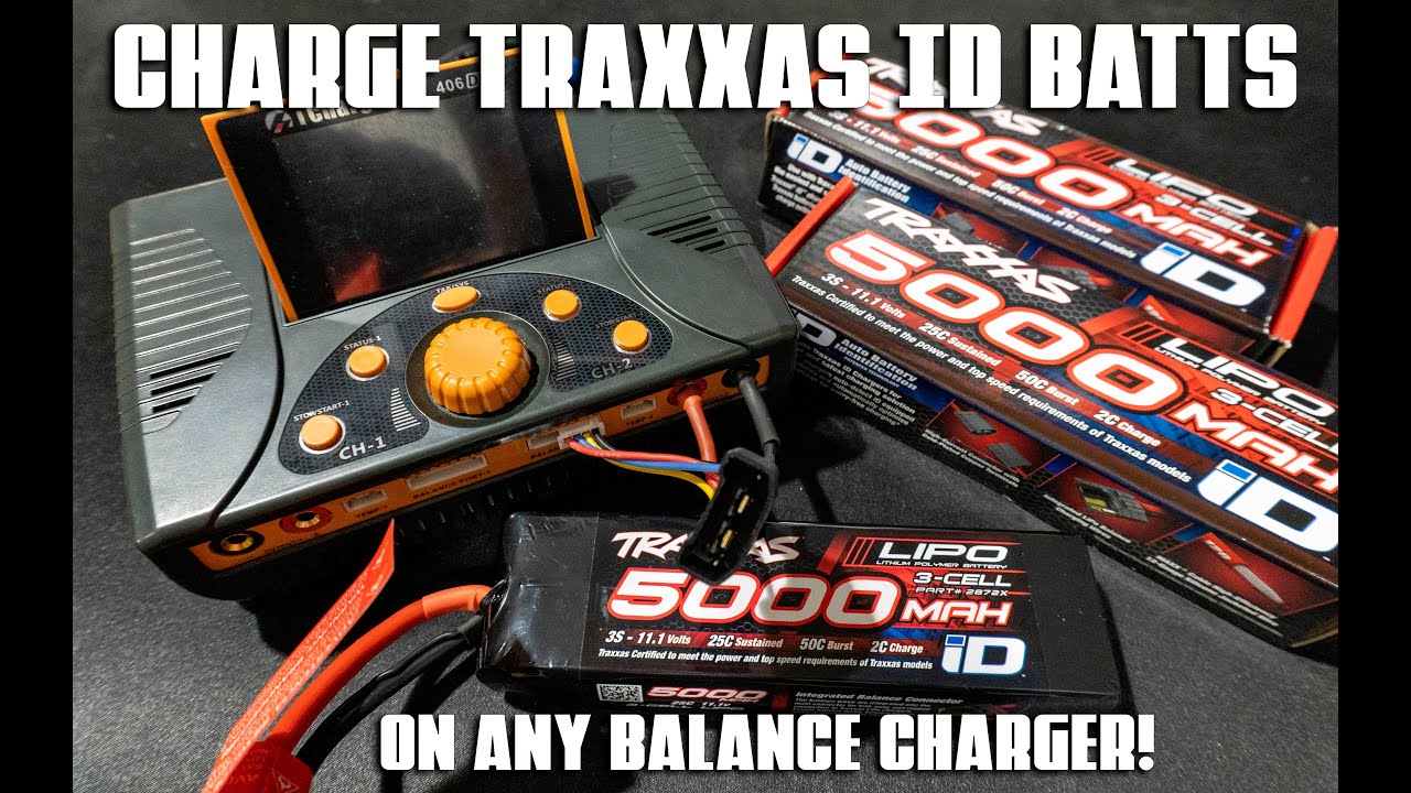 Charge Traxxas ID batt with any balance charger