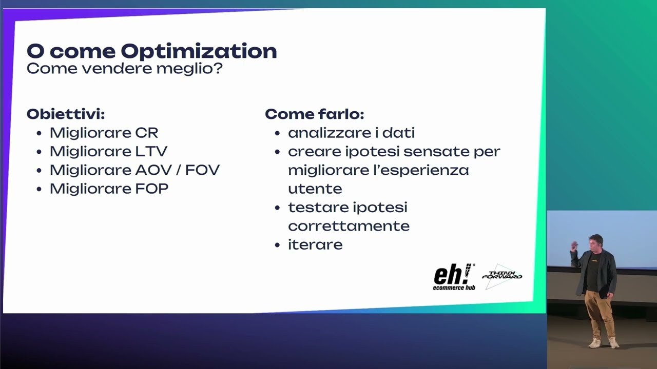 [SALA VERDE] C.o.r.e Framework per far crescere un ecommerce nel tempo | Francesco Agostinis
