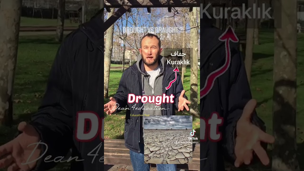 Drought vs Draught?! #english #uk #usa #ielts #toefl #sat #speaking #ingilizce #Dean4education