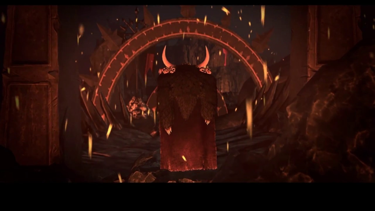Total War Warhammer - Archaon the Everchosen joins the fray ( cut scene ).