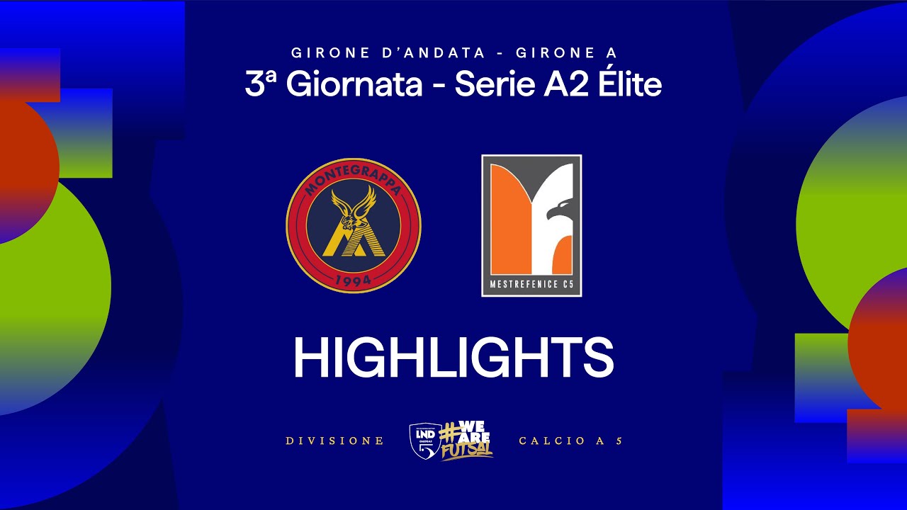 Montegrappa-MestreFenice 3-2 | Gol e highlights | 3&ordf; giornata | Serie A2 &Eacute;lite 2025/2026