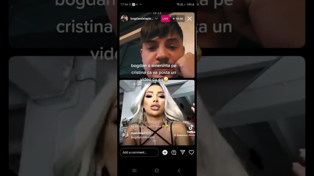 BDLP. se cearta live pe tiktok cu CRISTINA PUCEAN