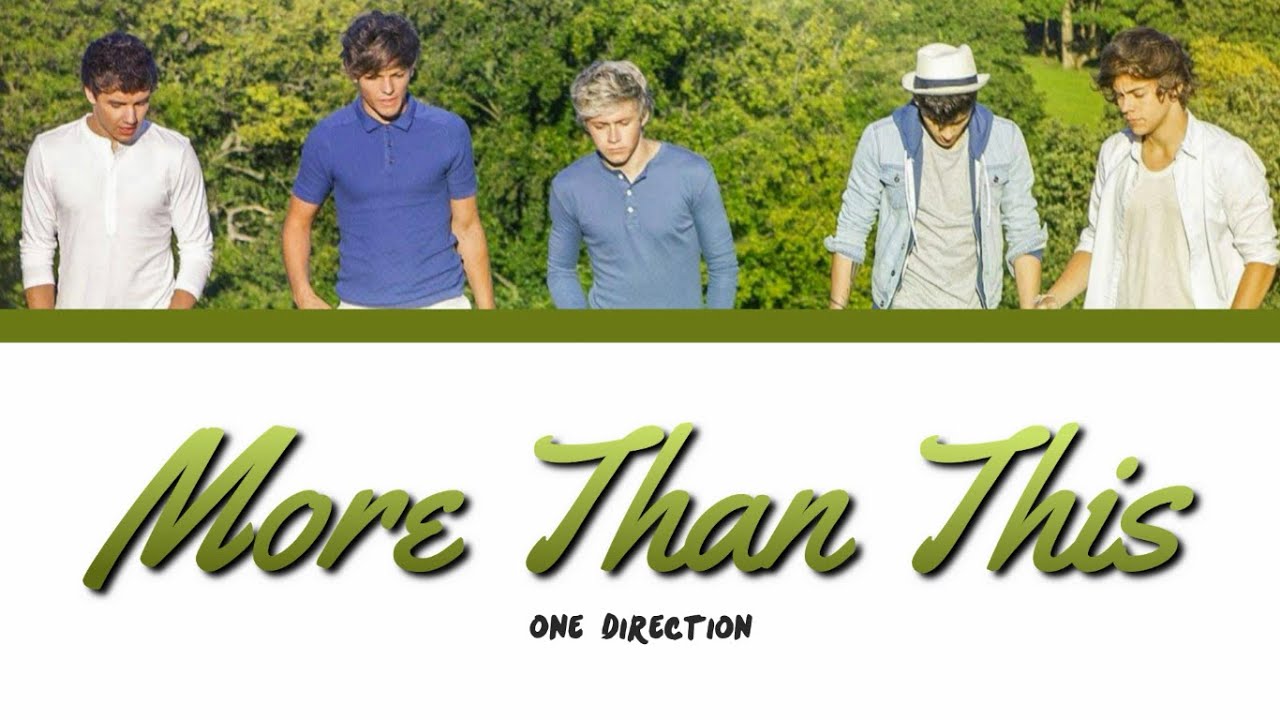 ONE DIRECTION - MORE THAN THIS lyrics (Color Coded)