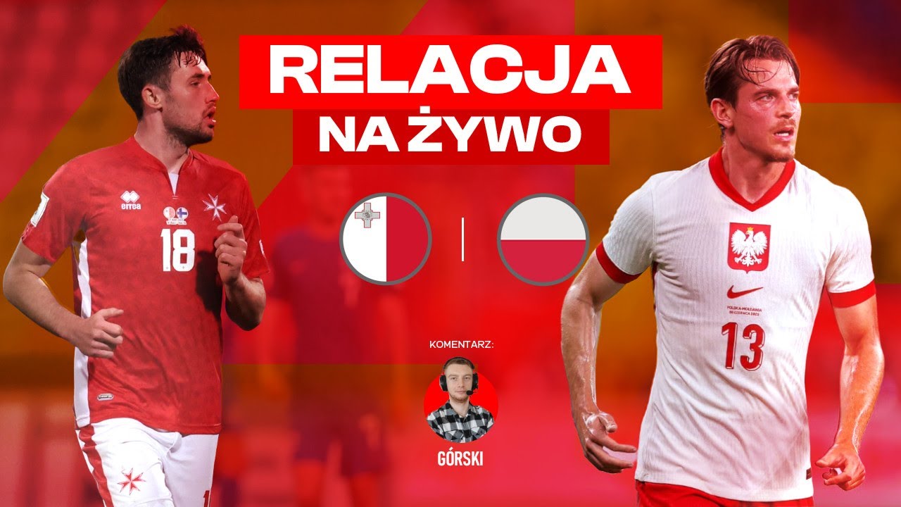 MALTA 2-3 POLSKA | Eliminacje MŚ 2026 | REPREZENTACJA POLSKI RELACJA SKR&Oacute;T GOLE WYNIK