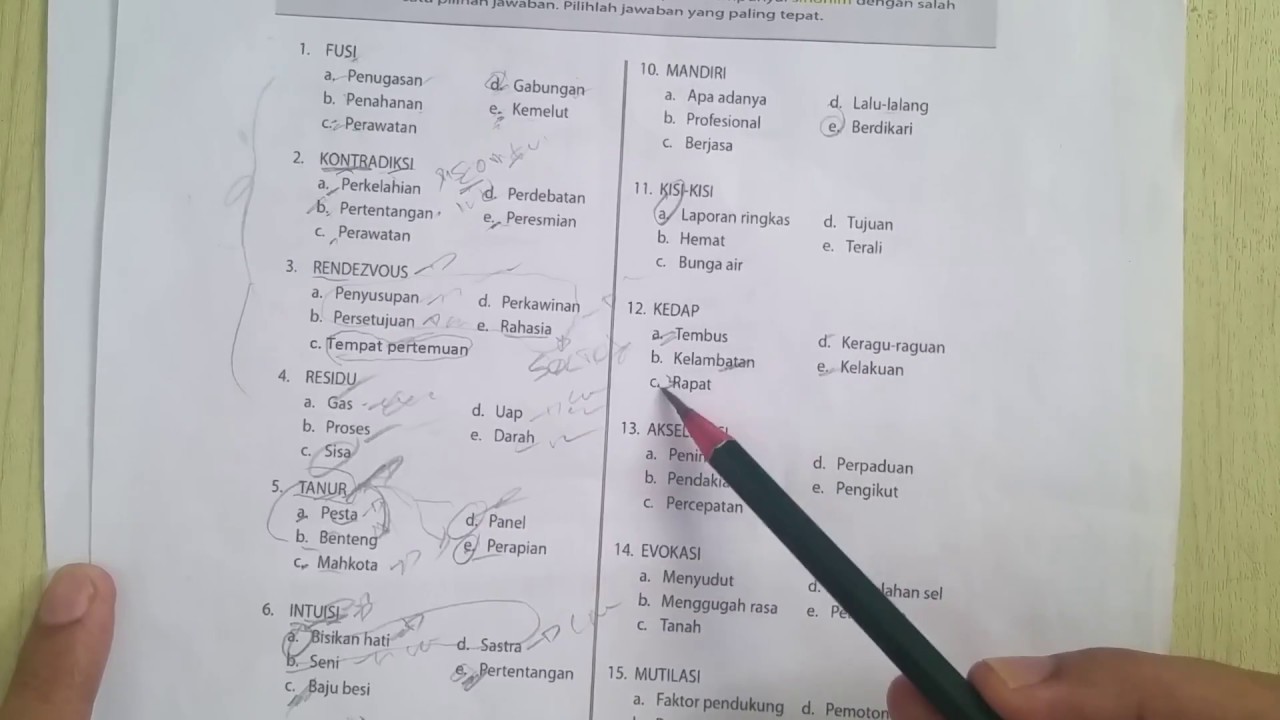 Psikotes: Trik Mengerjakan Soal Sinonim Antonim
