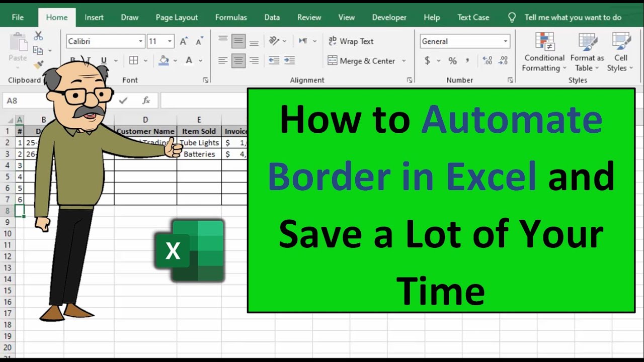 Set Auto Border in Excel | Excel Tricks