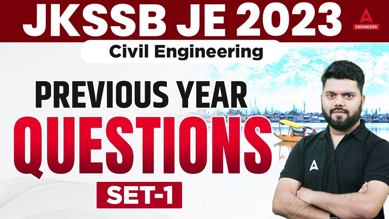 JKSSB JE 2023 | JKSSB JE Civil | Previous Year Questions Set 1 | Rajat Sir