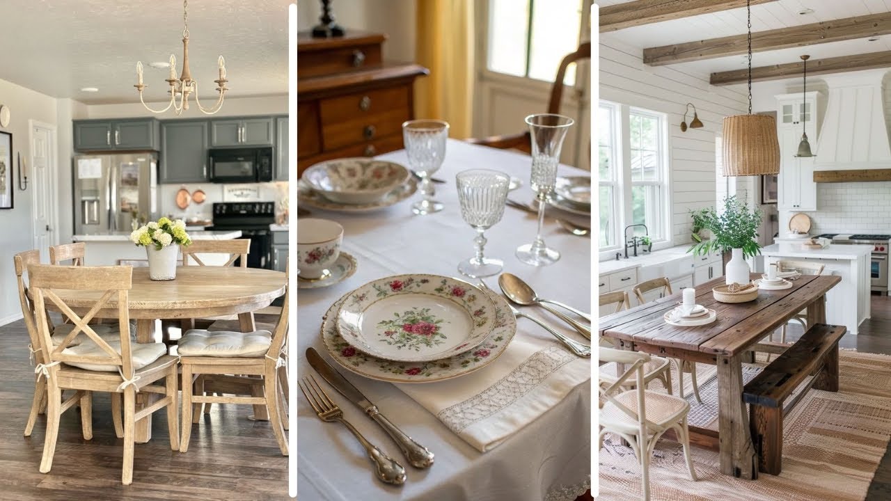 Country Cottage Dining Room Decor: Fresh Summer Welcome