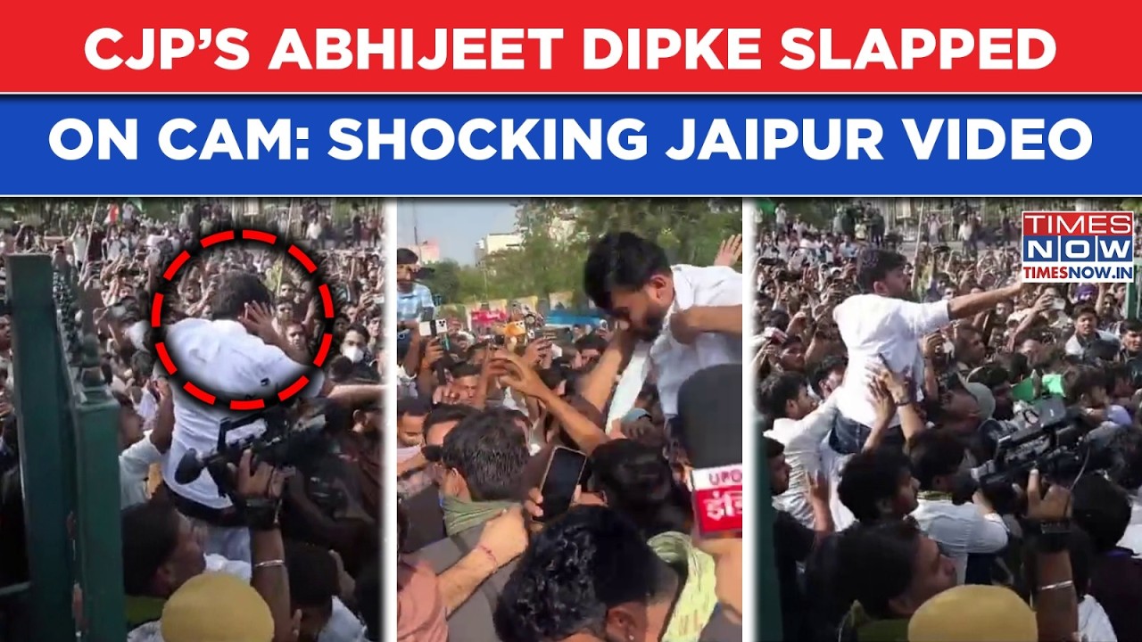 CJP's Abhijeet Dipke Slapped: Shocking Jaipur Video| Watch What Police Did| Cockroach Janta Party