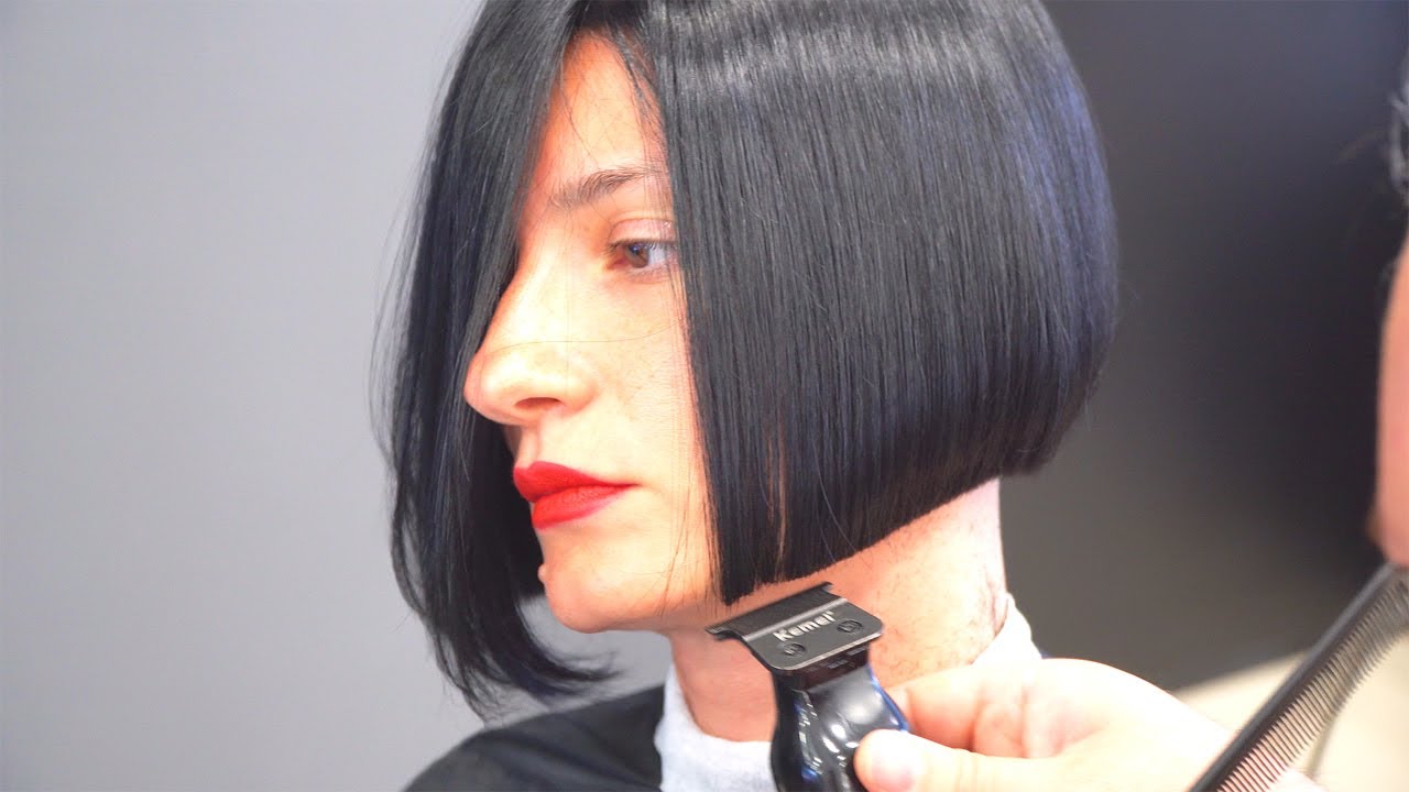SUPER HAIRCUT - SHORT ITALIAN BOB WITH HIDDEN UNDERCUT