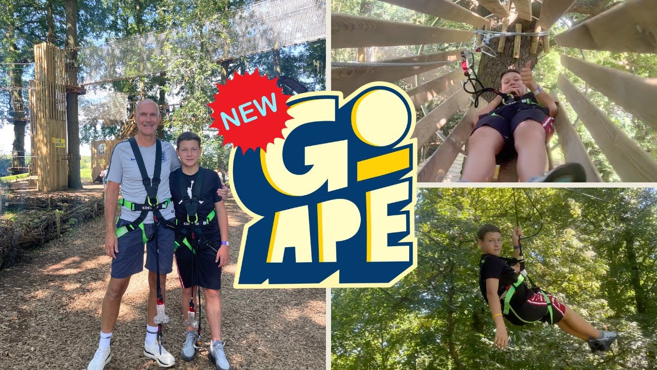 GO APE — испытание на вершинах деревьев. НОВИНКА! Челмсфорд, Эссекс | Верёвочный парк с зиплайнами