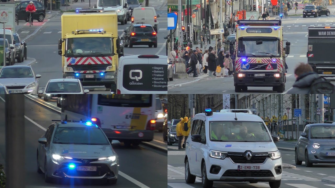 STIB Vervoersbedrijf met spoed naar interventies in Brussel