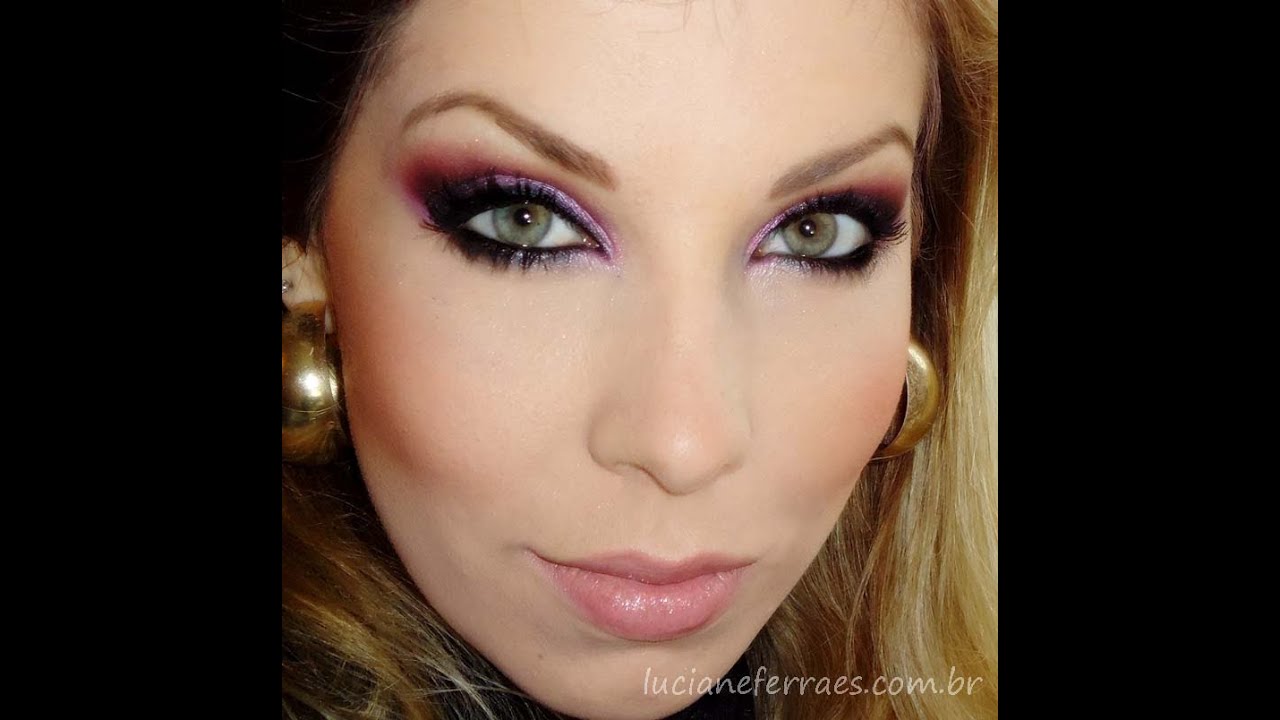 Sombra rosa com preto, por Luciane Ferraes