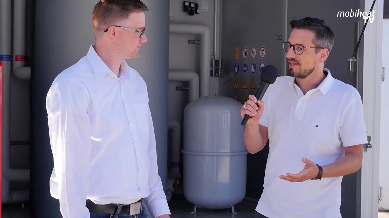 Mobile Heizzentrale - Pellet-Notheizung von Schnitzer