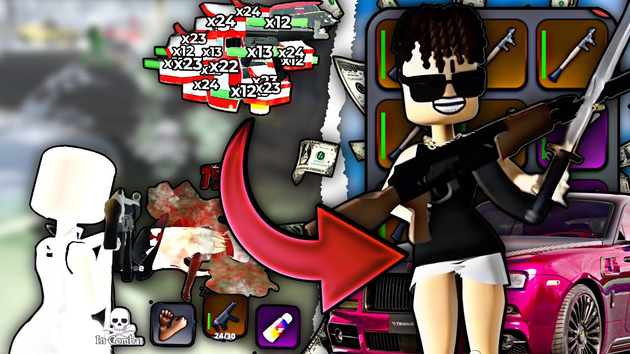 BALD NINJA Robs EVERYONE In Roblox BlockSpin