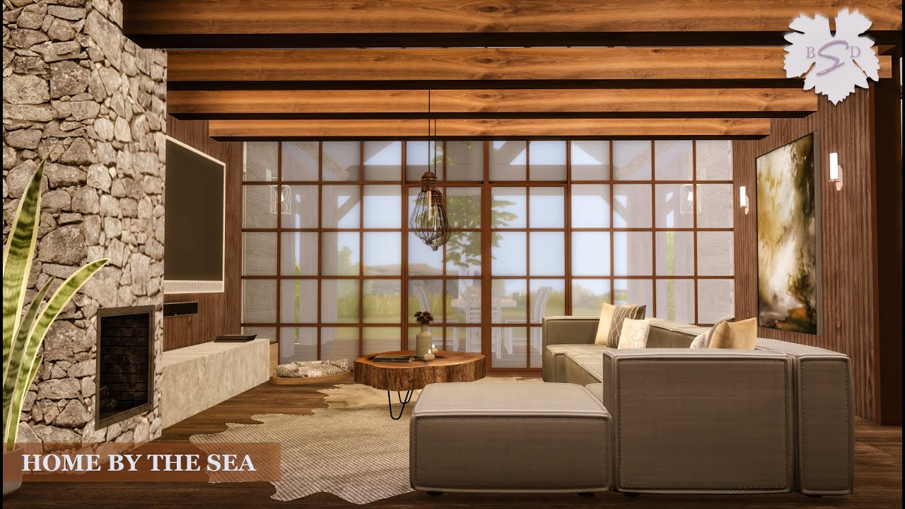 HOME BY THE SEA | SIMS 4 CC SPEED BUILD | DOWNLOAD LINK (TRAY+CC)