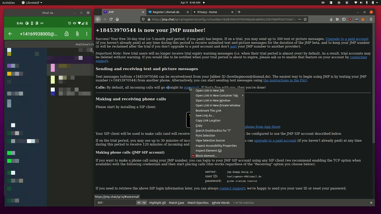 Multiple phone numbers across devices with JMP.chat (MMS + Phone)