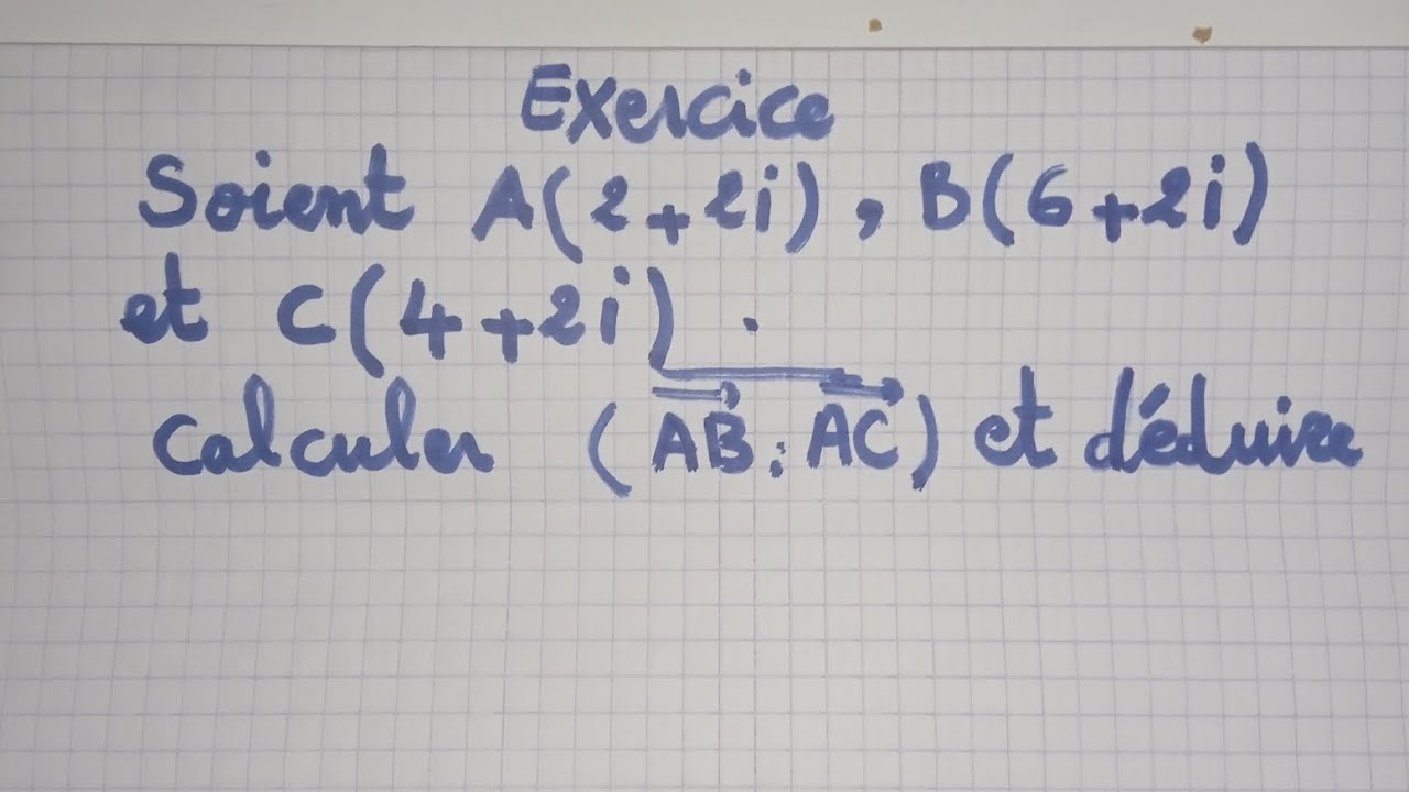 Bac2 : mesure de l'angle nombres complexes .