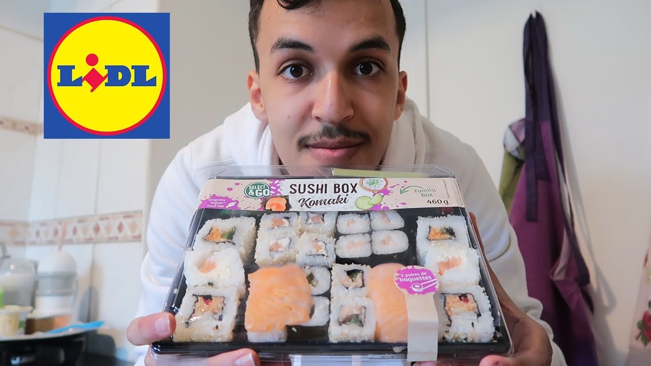 JE TESTE LA SUSHI BOX DE LIDL A 6 EUROS !