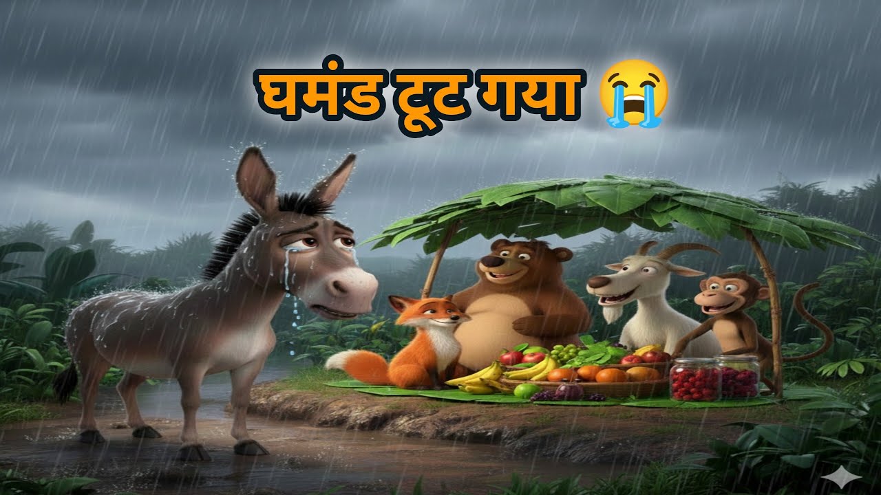 घमंड, आलस और भूख की सजा 🐴।moral story। Hindi kahani।Neeti katha।