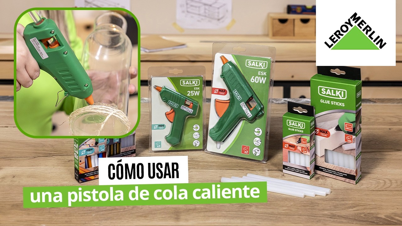 Cómo utilizar una pistola de cola caliente | LEROY MERLIN