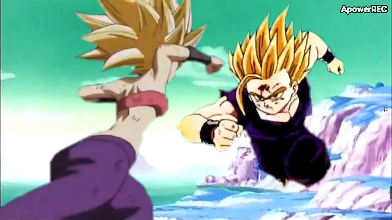 SSJ2 Caulifla vs SSJ2 Gohan