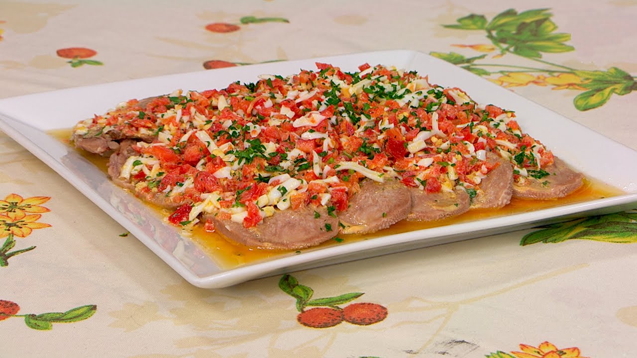 Lengua a la vinagreta