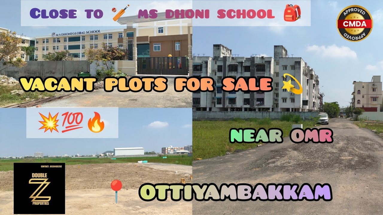CMDA ✔️ Approved Plot Near OMR? (📍Ottiyambakkam)| South & East Corner Plots|1211 & 1271 Sq.Ft 💫 🤗