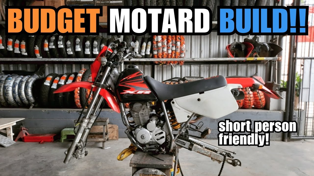 HONDA XR/XLR200 - Budget MOTARD build for SHORT RIDERS