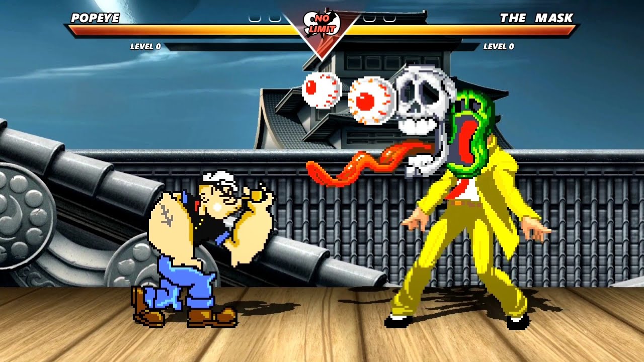 POPEYE vs THE MASK - Highest Level Insane Fight!