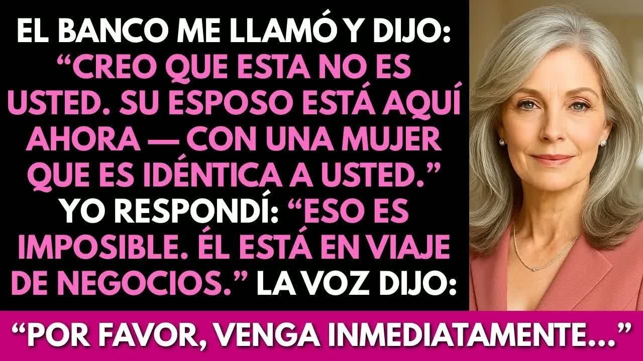 El banco llamó： “Su marido está aquí con una mujer que es idéntica a usted  ¿Él no había viajado
