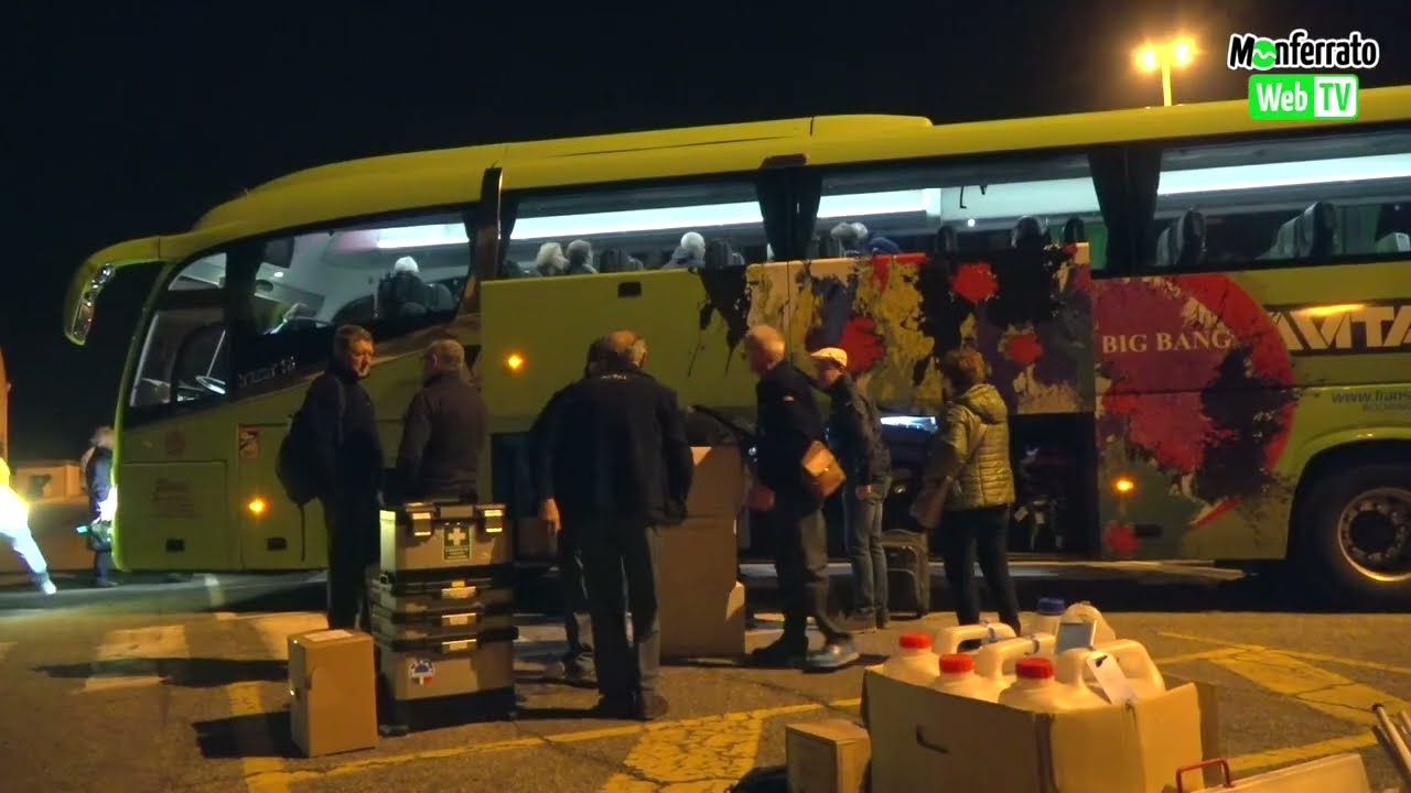 Pellegrinaggio Oftal 2023 - La partenza dei bus