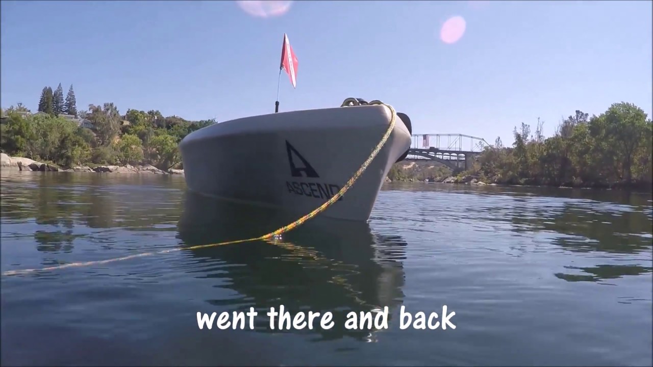 Kayak dive seeking lost treasures in Lake Natoma (the American River)