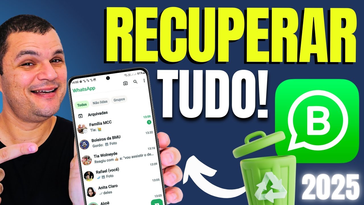 SEM BACKUP! COMO RECUPERAR CONVERSAS E MENSAGENS APAGADAS DO WHATSAPP BUSINESS, É POSSIVEL EM 2025?