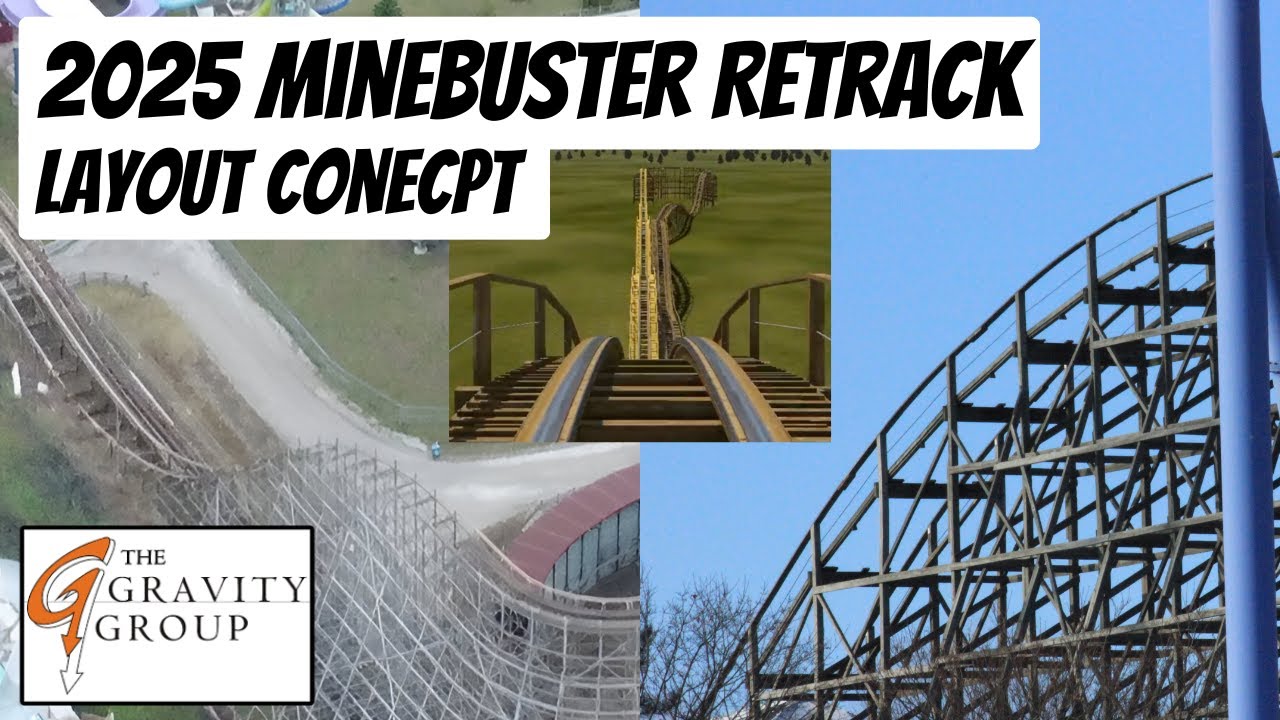2025 Minebuster Re-track Layout Concept | Canada’s Wonderland | Thrill Warrior