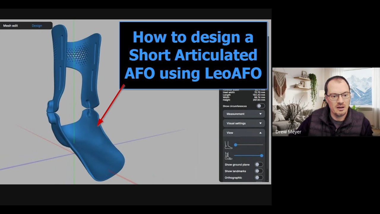 How to design a Short Articulated AFO using LeoAFO