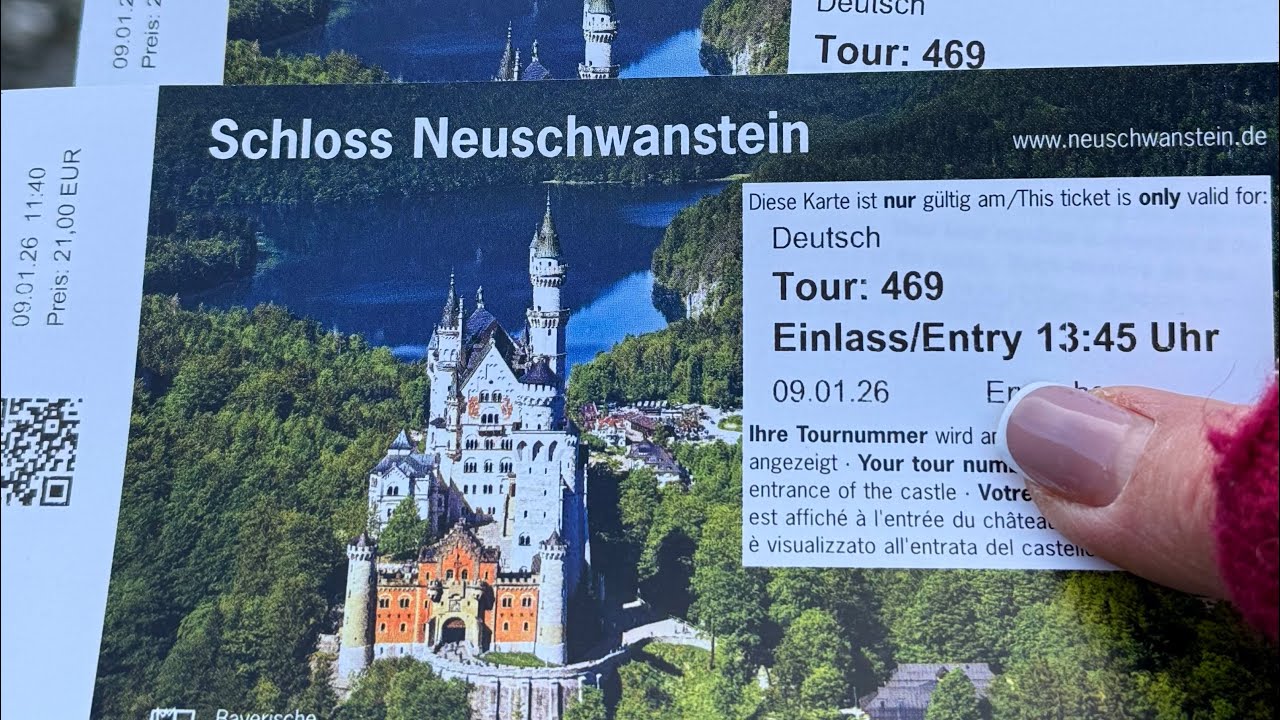 Замок Нойшванштайн -Белый лебединый камень  #neuschwanstein #путешествия  9.01.2026