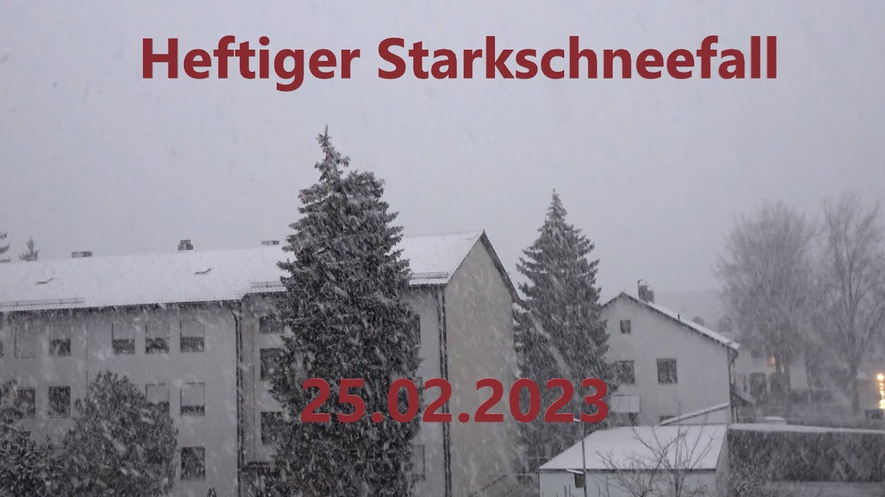 Graupelschauer + Starkschneefall | 25.02.2023 [Schneedoku 02/2023]