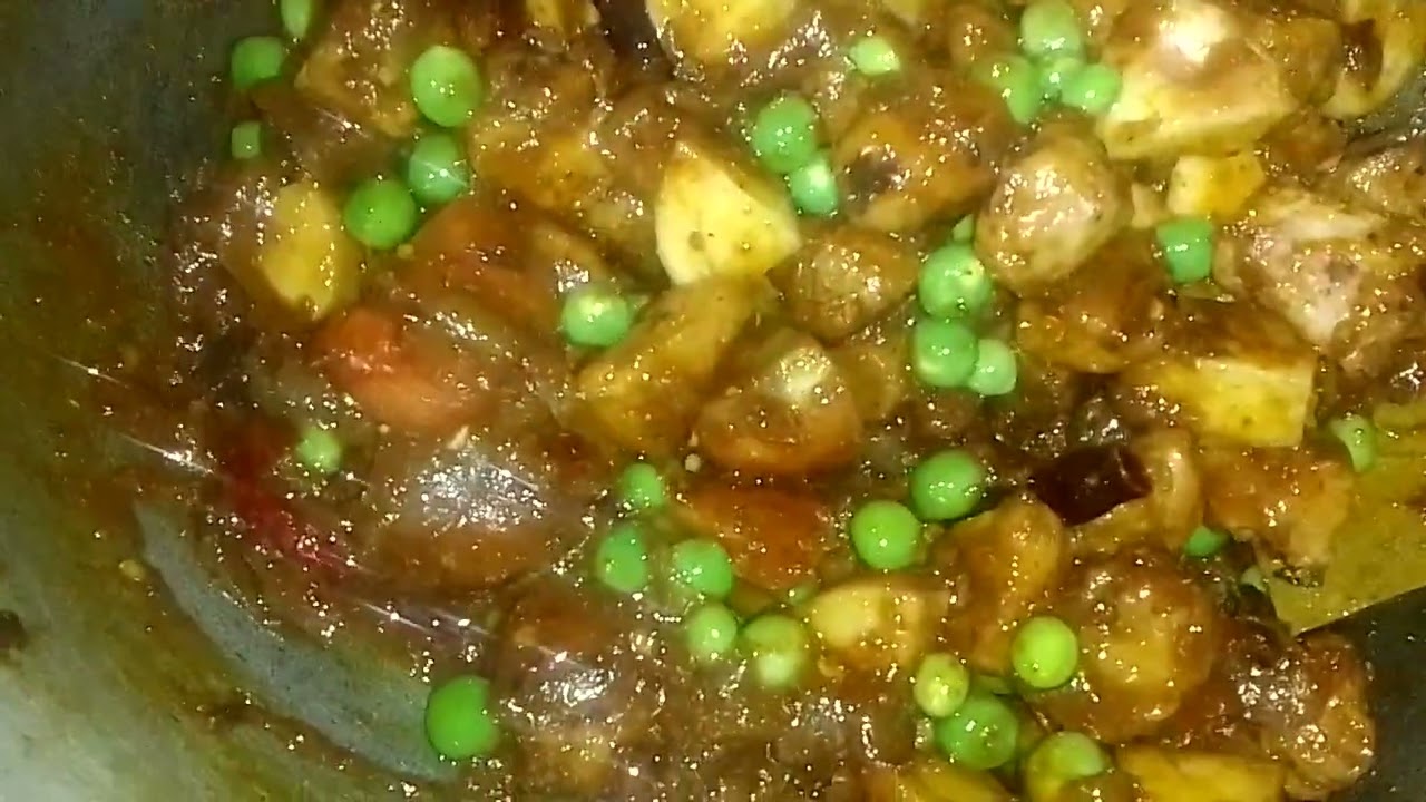 Aalu matar soyabean miks sabji #recipe 