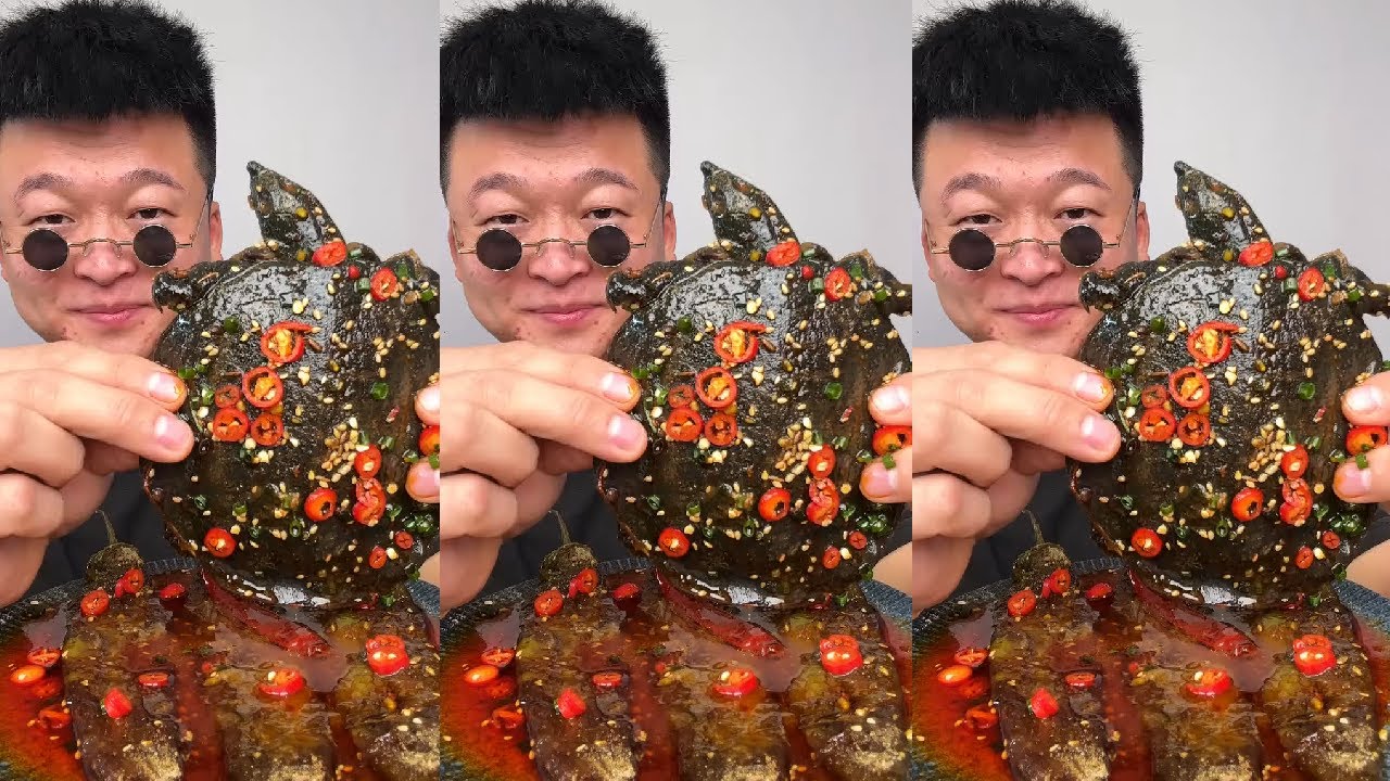 The spicy turtle eaten in the video is 250g of spicy flavor. if you want to eat it, please start wi