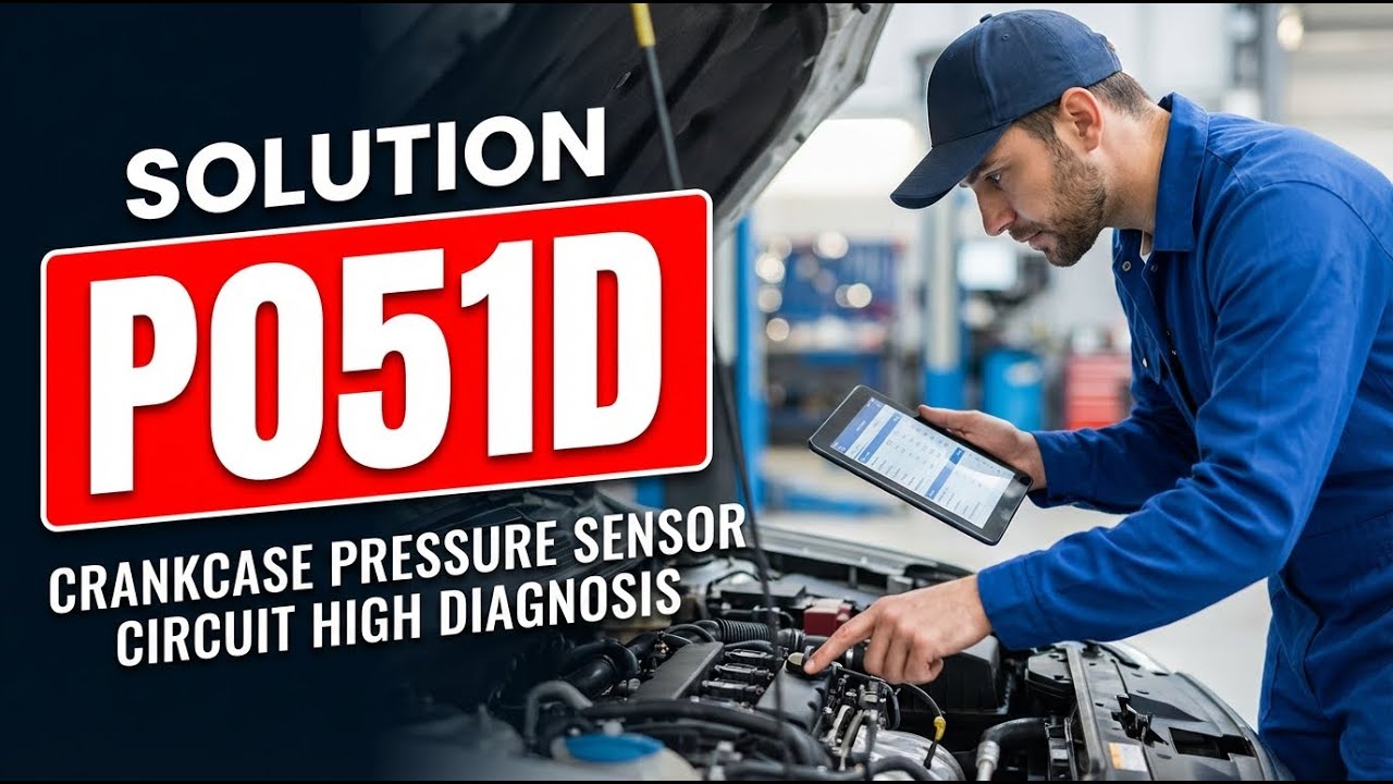 КАК ИСПРАВИТЬ ОШИБКУ P051D OBD II - ВЫСОКАЯ ДИАГНОСТИКА ЦЕПИ ДАТЧИКА ДАВЛЕНИЯ В КАРТЕРЕ