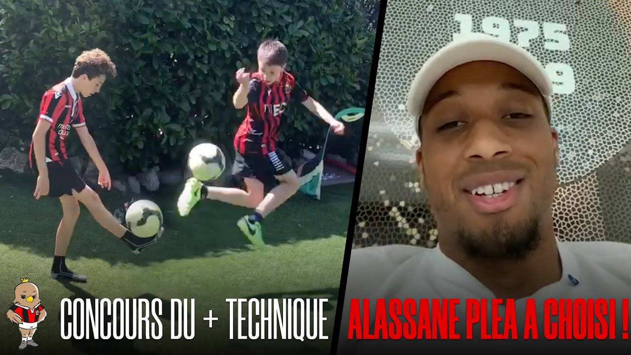 Quand Plea désigne le + technique des jeunes supporters niçois !