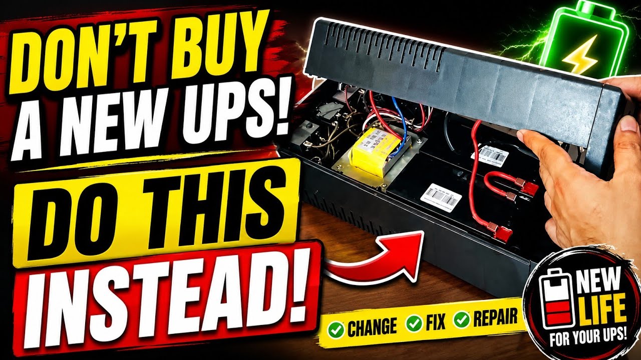 Replace Repair Fix UPS Battery | Power Guard UPS