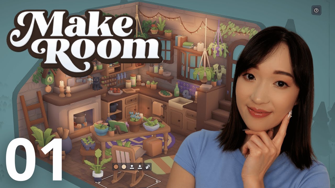 MAKE ROOM 🪑 Découverte de ce petit jeu tout mignon  ☁🌿🏡