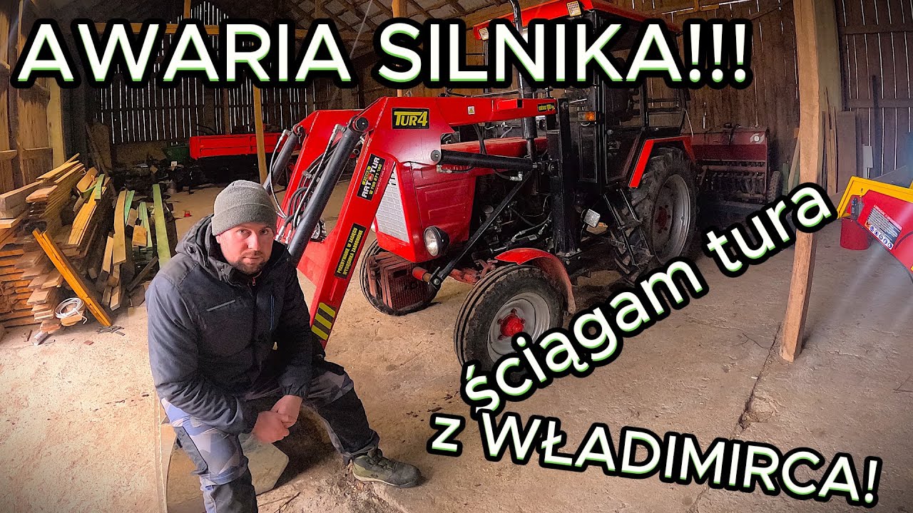 Władimirec awaria silnika, ściągam tura przed naprawą!